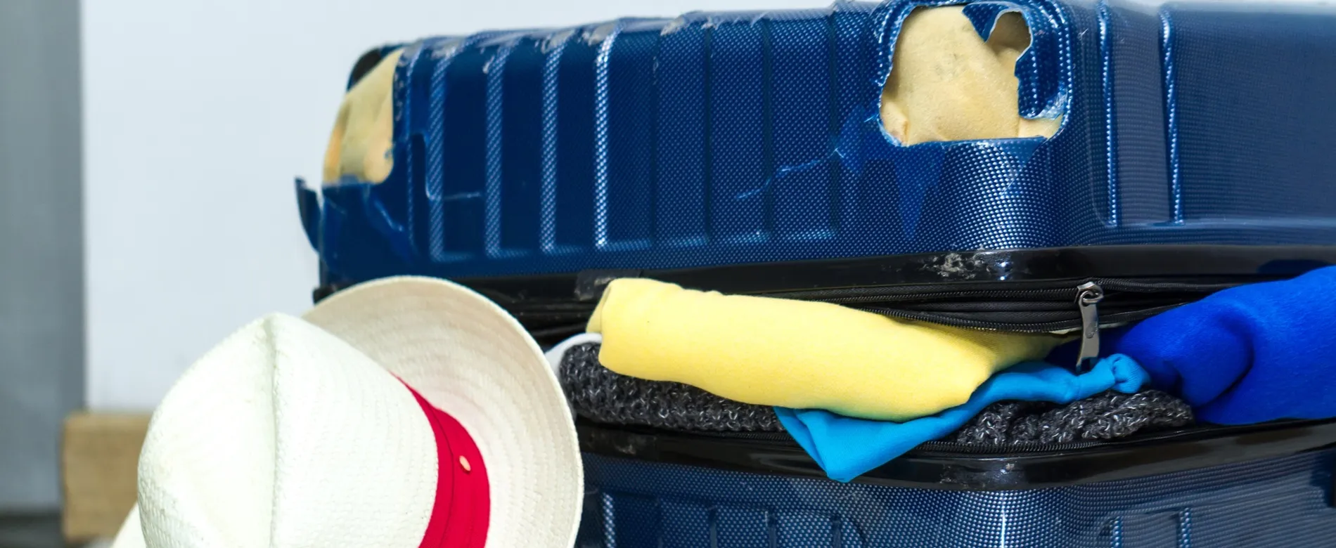 Handling broken luggage